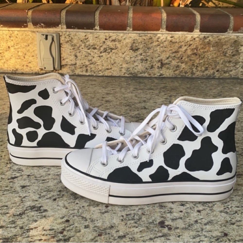New Custom Painted Converse Platform / Size W9 *L… - image 4
